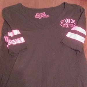 Fox size large hot pink and black
